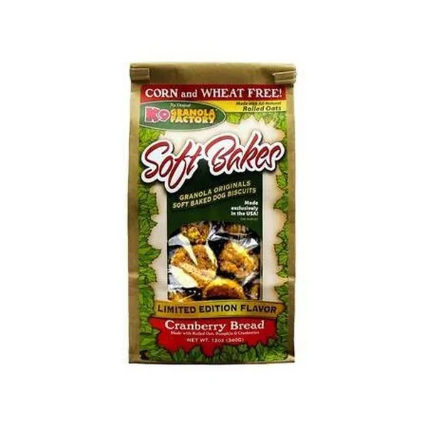 12 oz. K-9 Granola Factory Soft Bakes Cranberry Bread (Seasonal) - Health/First Aid
